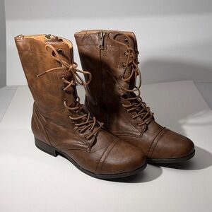 Brown Heeled Boots